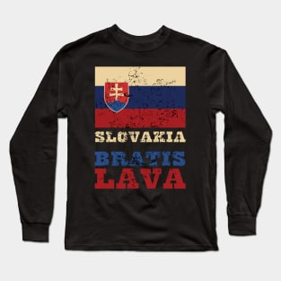 Flag of Slovakia Long Sleeve T-Shirt